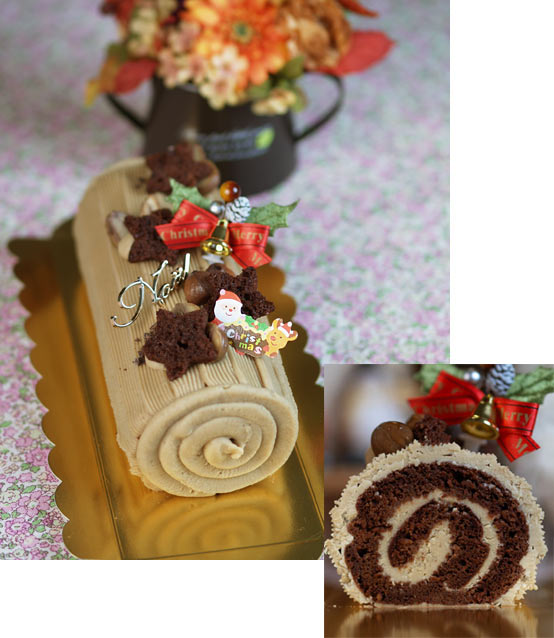 マロンロールケーキ